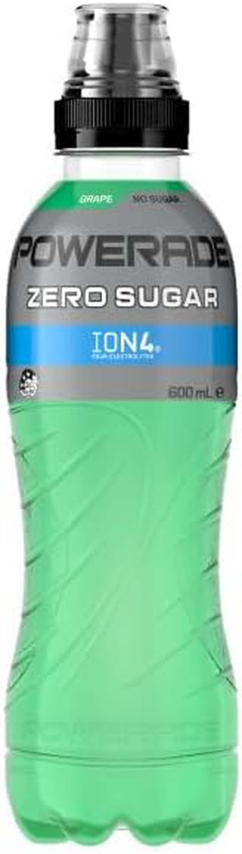Powerade ION4 Grape Sports Drink Sipper Cap Multipack Bottles 12 X 600Ml image number 4