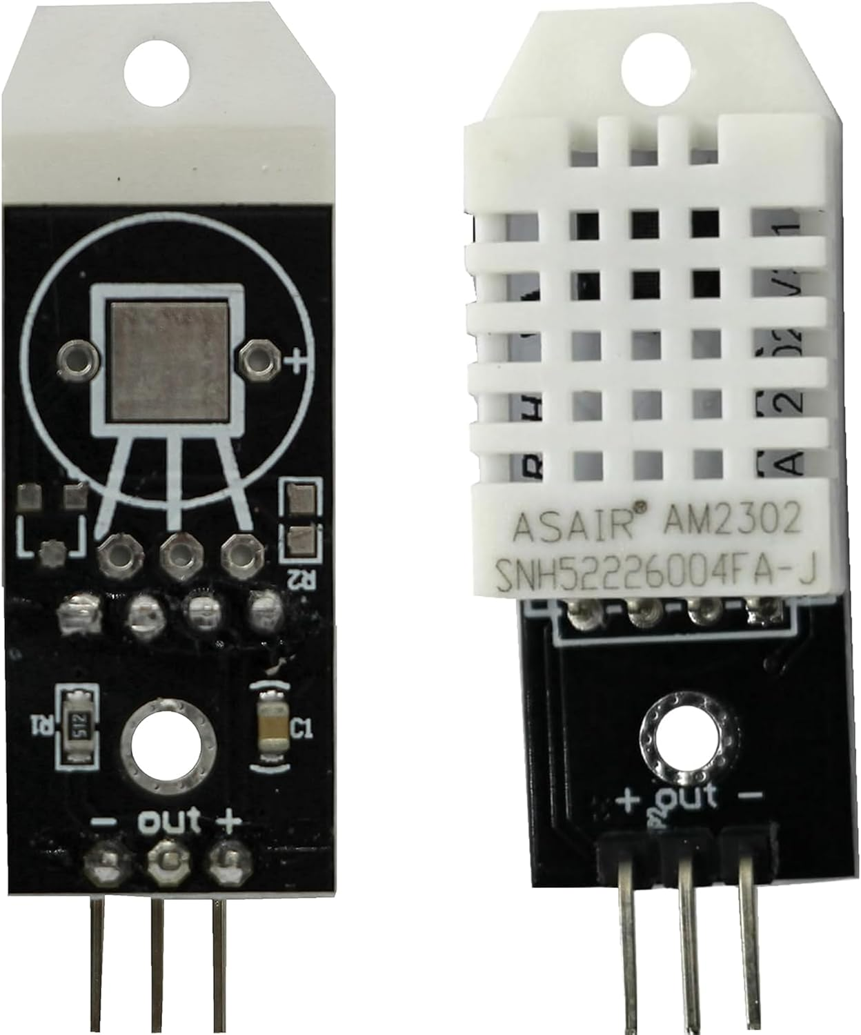 A-DIGISHUO 2Pcs DHT22 Digital Temperature and Humidity Sensor Module | AM2302 Temperature and Humidity Monitoring Sensor | Used for DIY Replacement of SHT11 and SHT15 in Arduino Electronic Practice image number 3