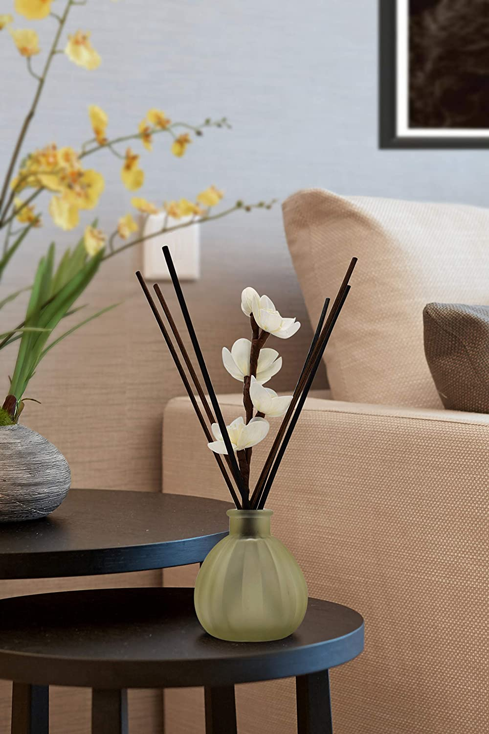 Pack of 100 Diffuser Sticks Replacement Rattan Refill Sticks Home Fragrance Accessories Diffuser Oil Refill Reed Diffuser Set Office Decoration (White+Black) image number 6