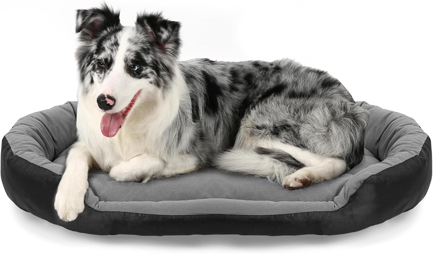 Dog Beds for Medium Large Dogs Washable, Orthopedic Dog Bed with Sides, Self Warming Soft Calming Comfortable Sleeping Pet Bed Couch Puppy Bed with Anti-Slip Bottom, L(82 * 55Cm) image number 6