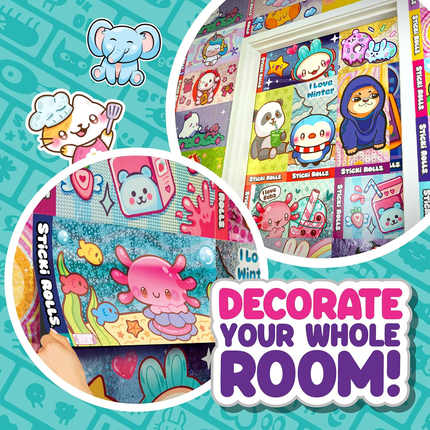 Sticki Rolls Jumbo Sticker Capsule Tube image number 2