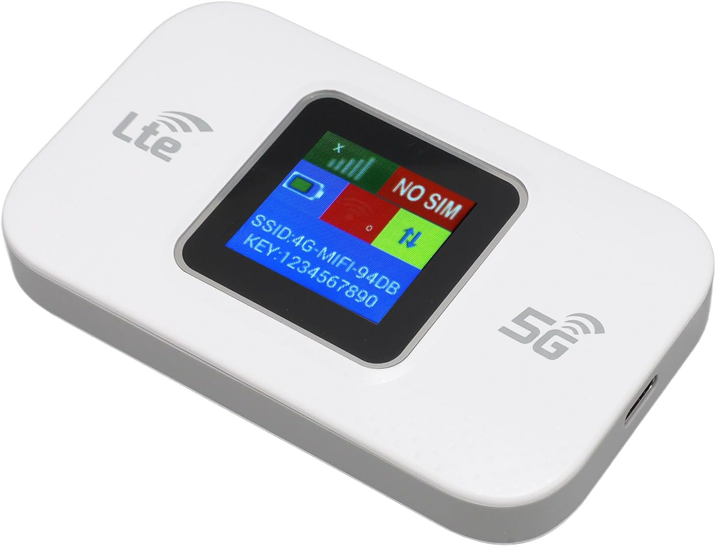 4G LTE Pocket Wifi,4G Router with Sim Card Slot,300Mbps High Speed,4G Mobile Wifi Router for Mobile Phone Laptop Tablet