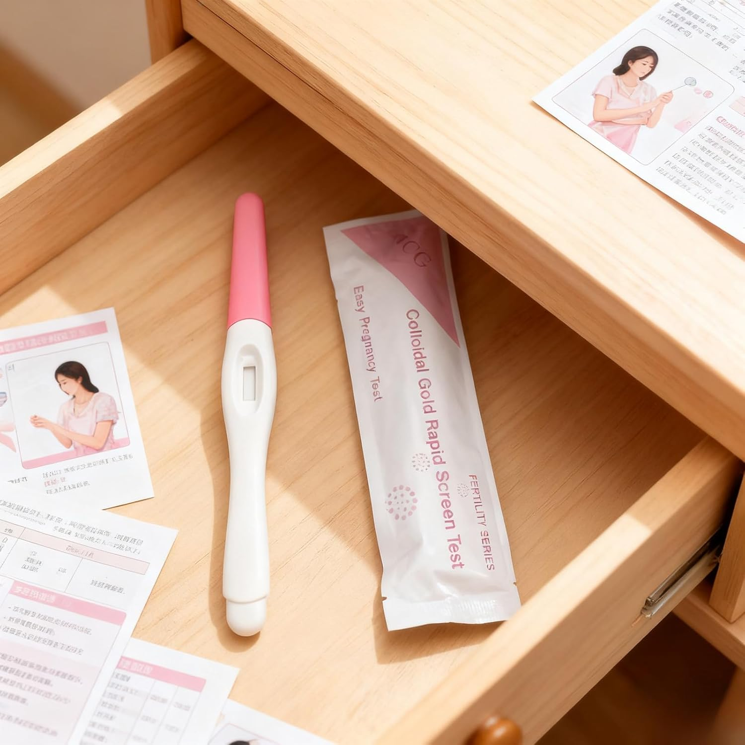 10Pcs Pregnancy Test Stick, Quick Hcg Test Easy at Home Test, First Response Pregnancy Test, Easy to Use, Accurate Sensitive image number 2