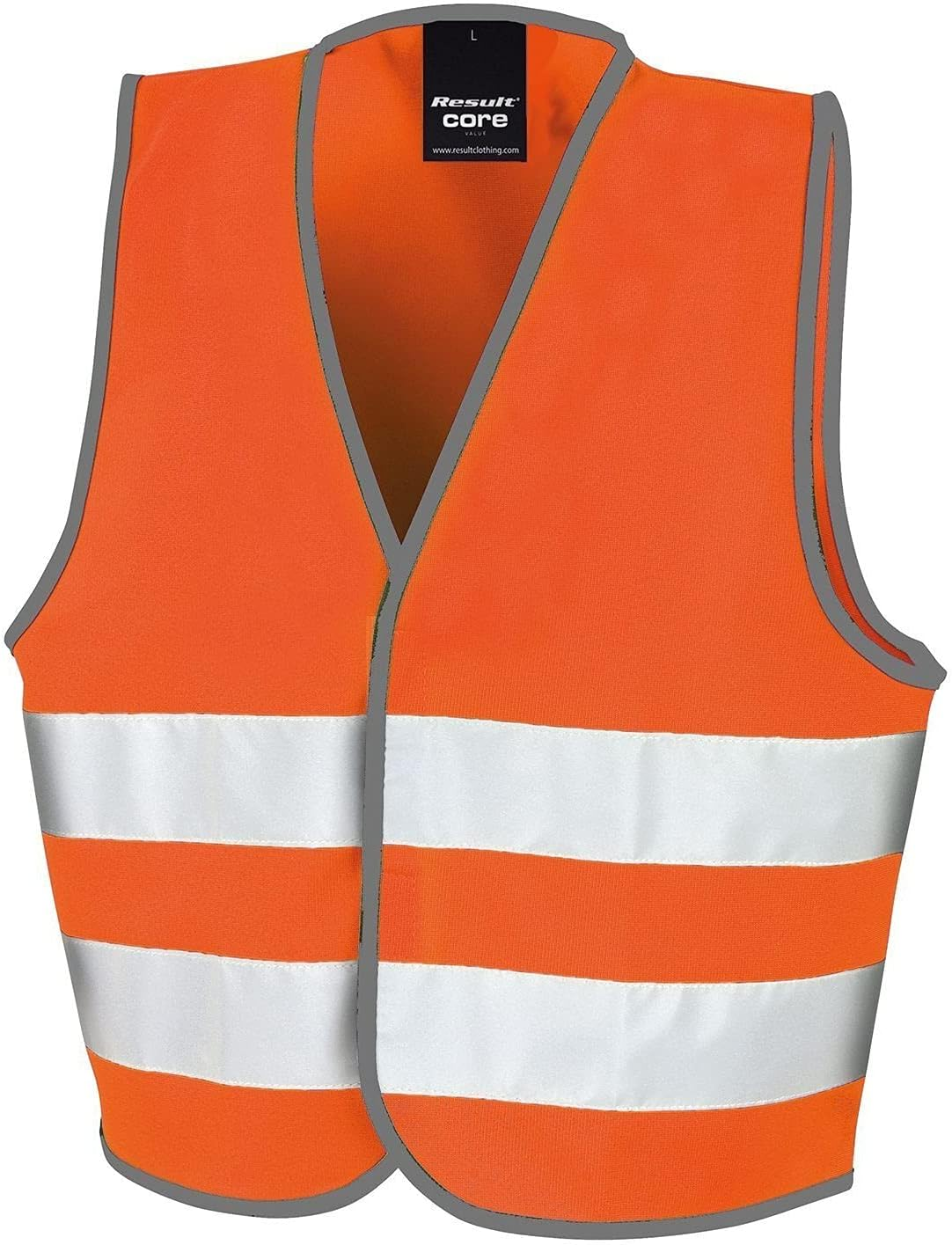 Result Core Kids Unisex Hi-Vis Safety Vest (UK Size: 4-6) (Fluorescent Orange) image number 1