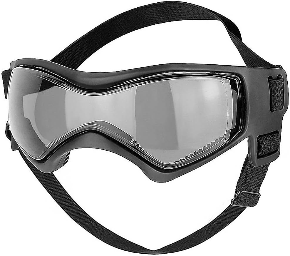 POFET Dog Glasses, Cool Pet Sunglasses, Protective Glasses with Flexible Frame, UV Protection, Waterproof, Snowproof, Windproof, Dustproof, for Small and Medium Dogs image number 3