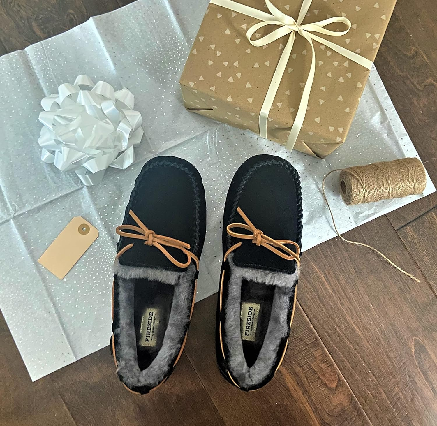 Fireside by Dearfoams Men'S Moccasin Slipper image number 3