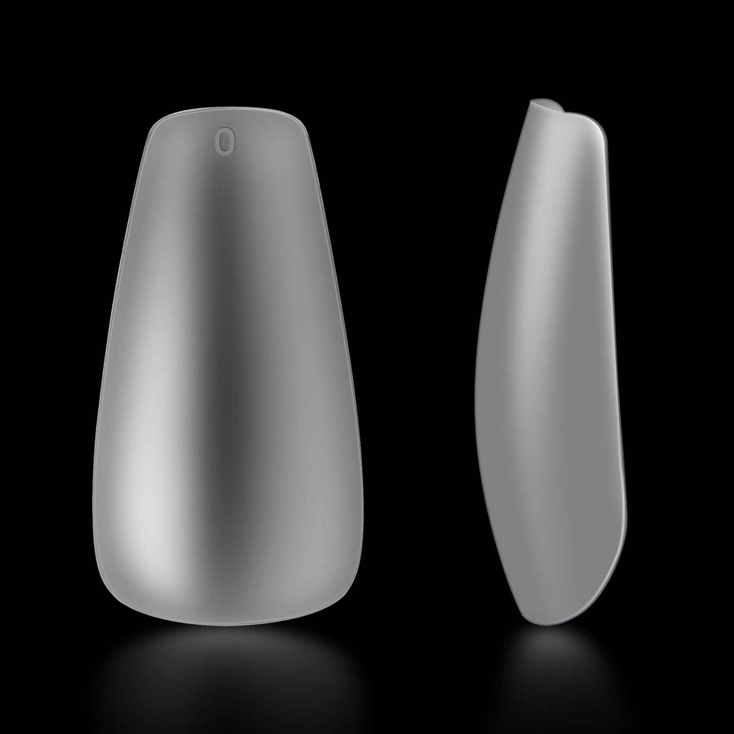 140Pcs Short French Natural False Nail Tips, Fake Nails Art Acrylic Manicure Set, Full Cover Press on Nails, DIY Artificial Nail Tips for Nail Art image number 1