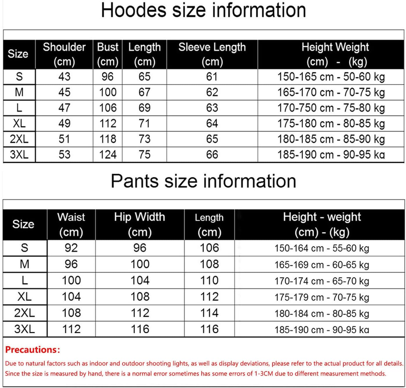 Tracksuit Hoodies and Track Pants Set Men'S Sports Tracksuits with Hood and Pockets Tracksuit Set Women Leisure Jogging Mens Tracksuit Set image number 6