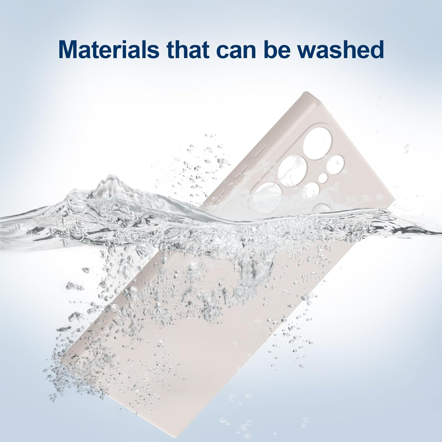 Giiyoon Silicone Case Compatible with Samsung Galaxy S23 Ultra 5G, Full Body Silky Soft Touch Phone Case with Camera Protection, Shockproof Cover with Microfiber Lining, off White image number 4