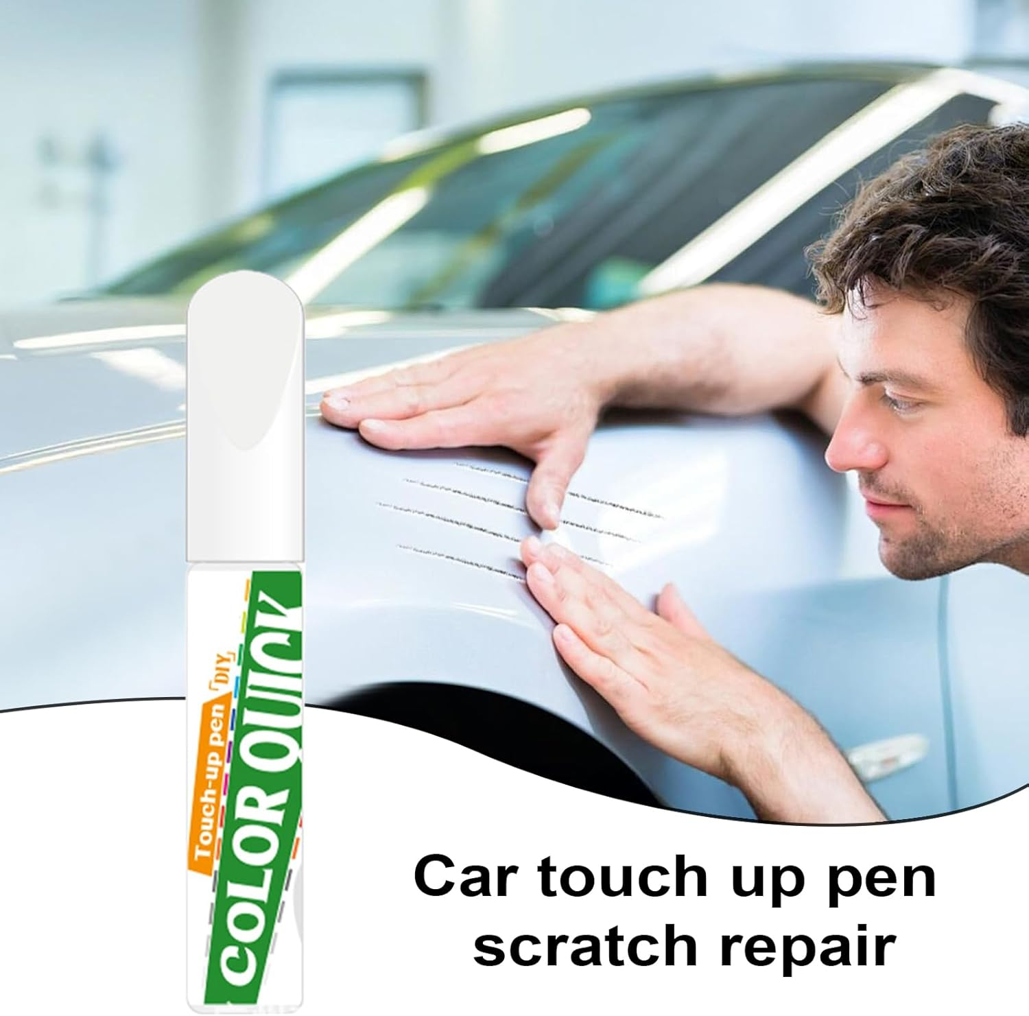 Car Scratch Repair Pen,Fix Scratches on Car Pen - Quick Drying 12Ml Automotive Remover Blemish Quick Fix for Rim Wheel Bumper Exterior