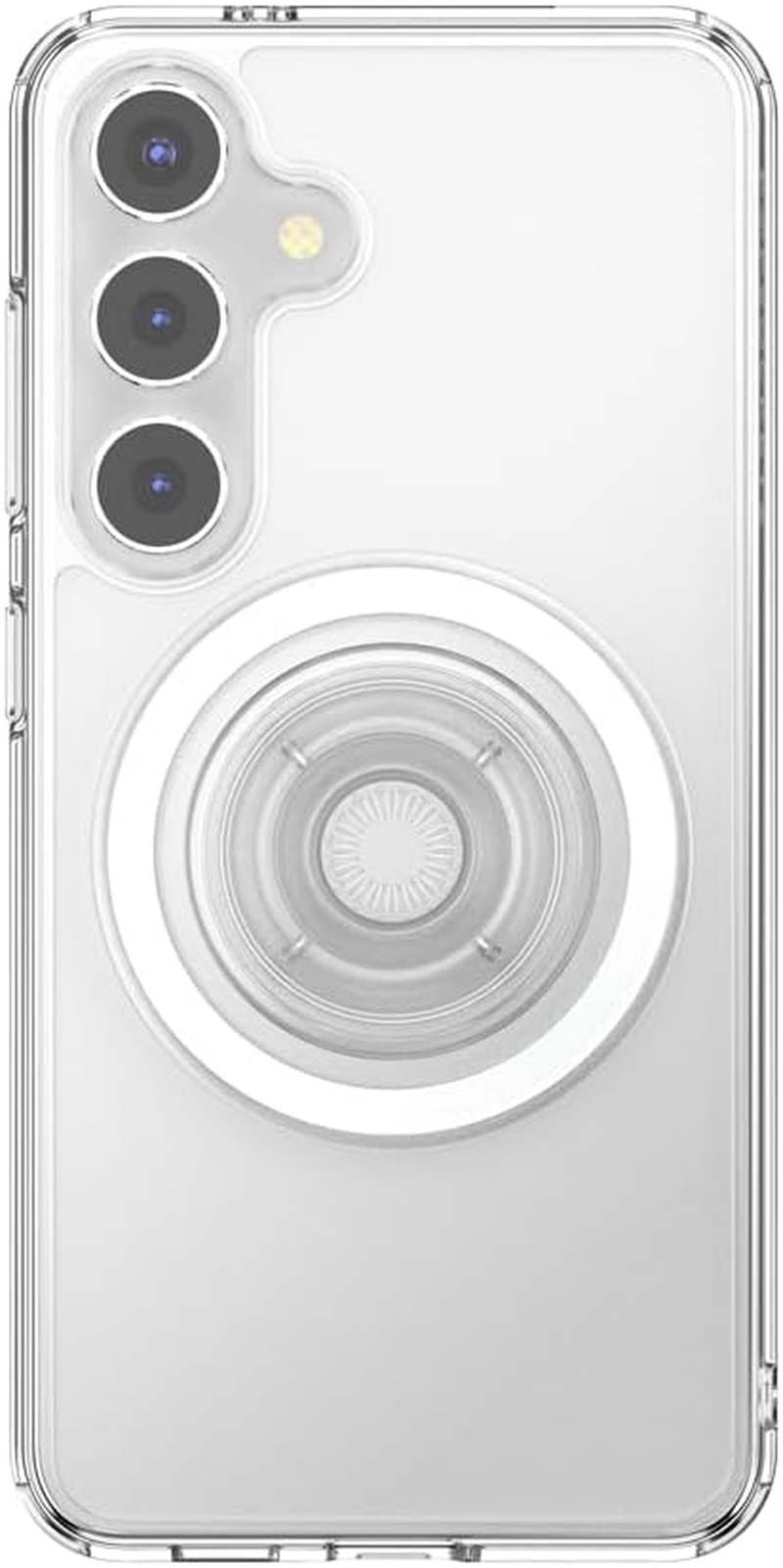 Popsockets Samsung Galaxy S24 Ultra Case Compatible with Magsafe, with Magnetic round Phone Grip Included, Phone Case for Galaxy S24 Ultra - Clear