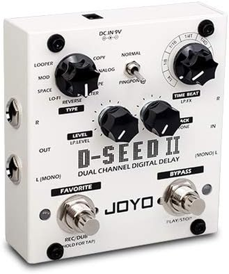 JOYO D-SEED-II Dual Channel Digital Delay Guitar Pedal image number 2