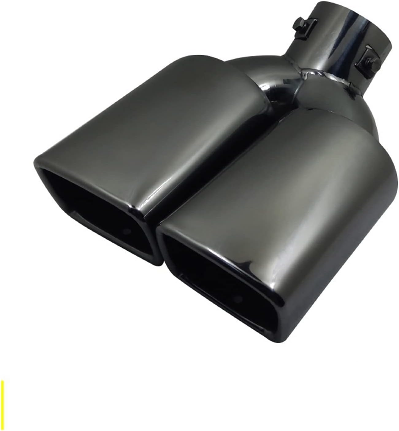 Muffler 1PC 63Mm Universal Car Exhaust Systems Nozzle Muffler Tip Pipe Tailpipe Stainless Steel Auto Accessories Gloss Black Bend image number 3