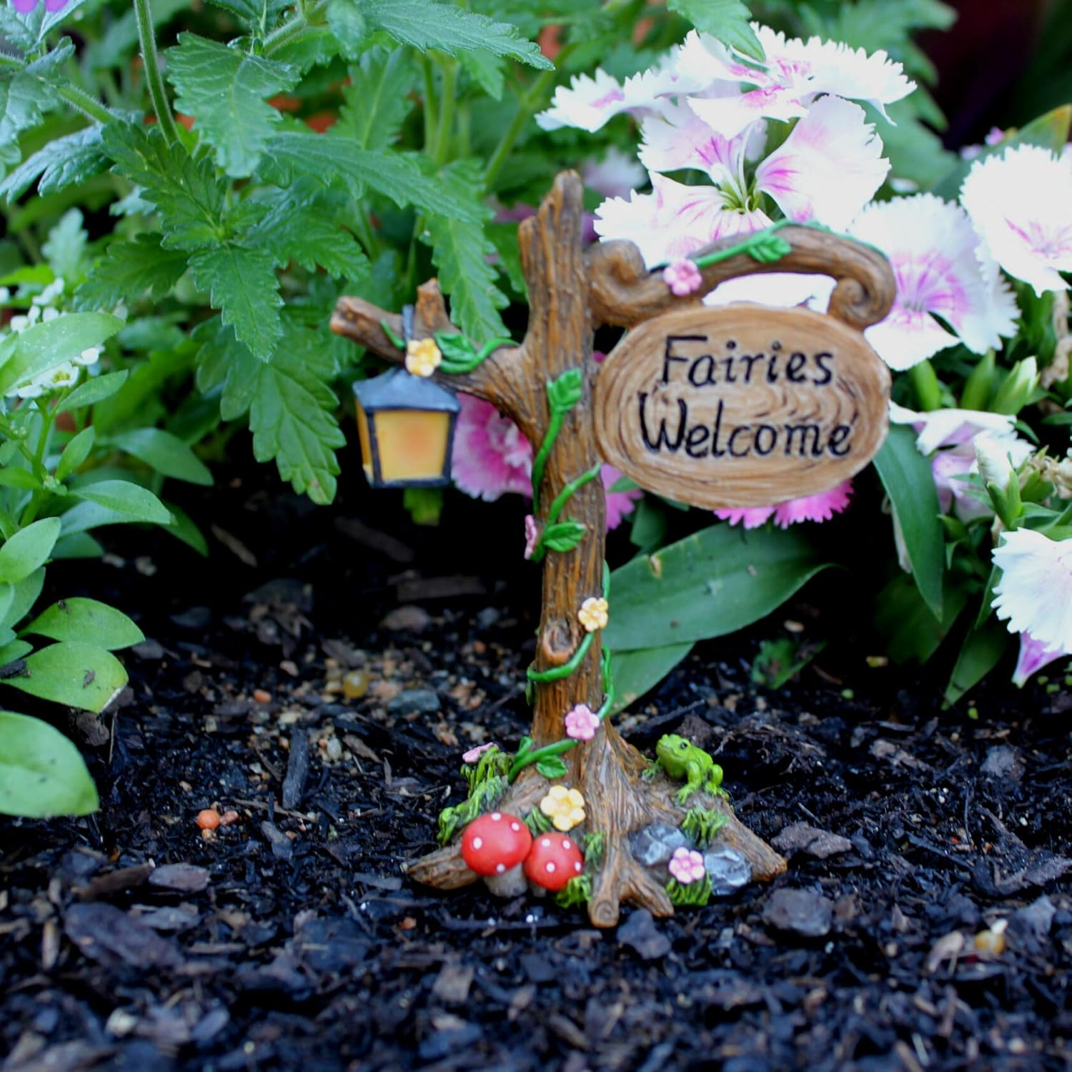 PRETMANNS Fairies for Fairy Garden &ndash; Fairy Garden Accessories &ndash; Fairy Garden Fairies &ndash; Cute Fairy Garden Figurines and a Fairy Sign - Miniature Fairy Garden Accessories - 3 Piece Fairy Set image number 4