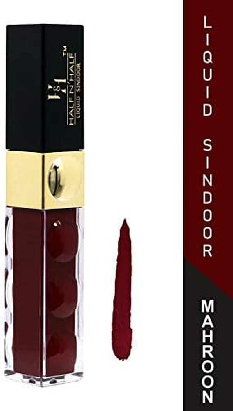 Half N Half Sparkling LIQUID SINDOOR Water Proof H-11 Maroon image number 1