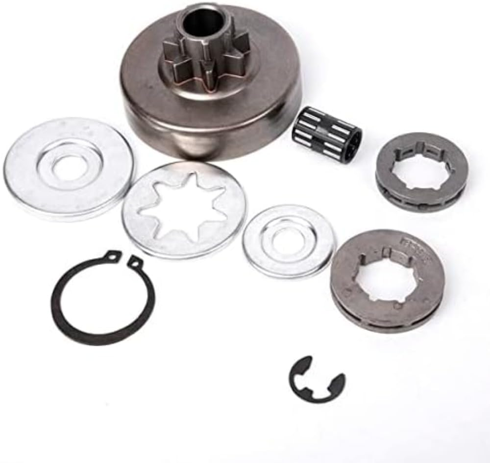 Clutch Sprocket Rim Drum Washer Bearing Set Compatible with Stihl 038 MS380 MS381 Chainsaw Parts image number 5
