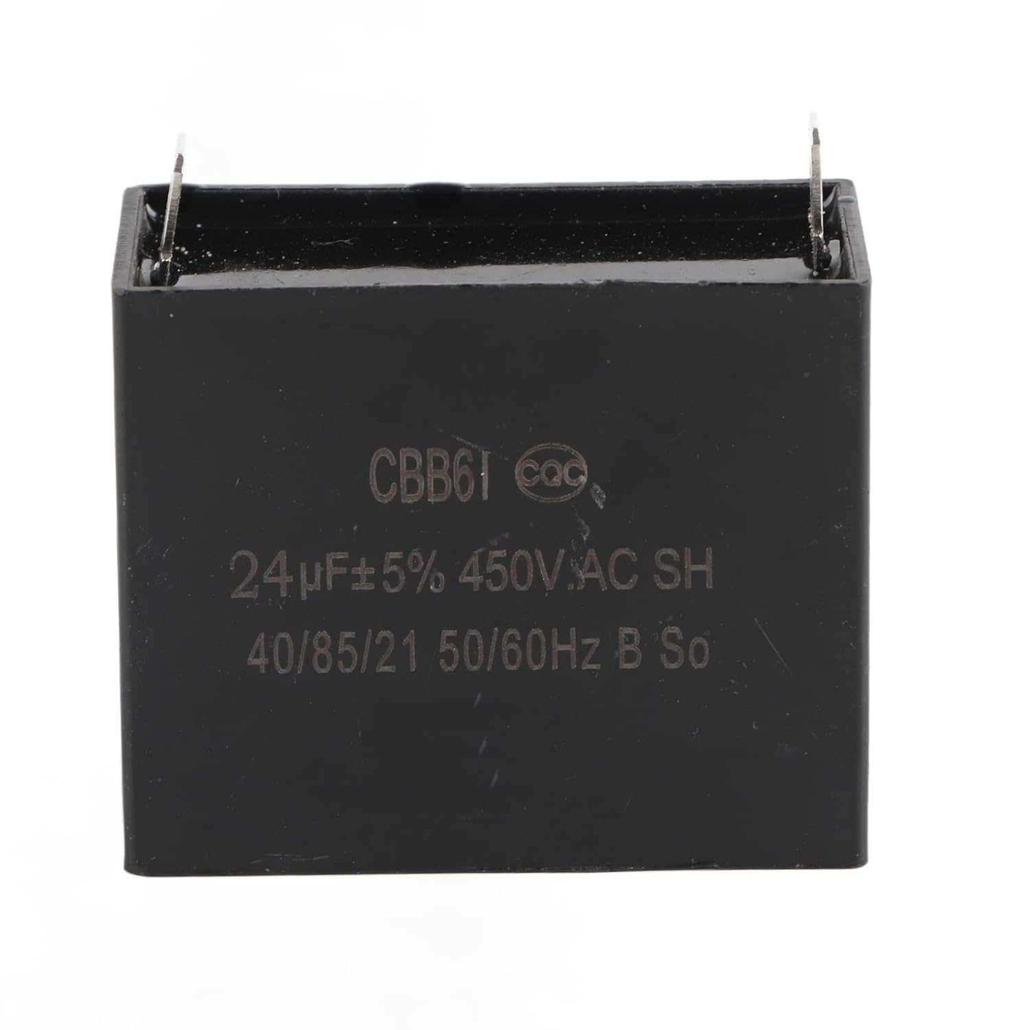 CBB61 Starting Capacitor Generator 450V AC 24Uf 50/60Hz UL/RU Listed Brushless Gas Generators Black Plastic image number 2