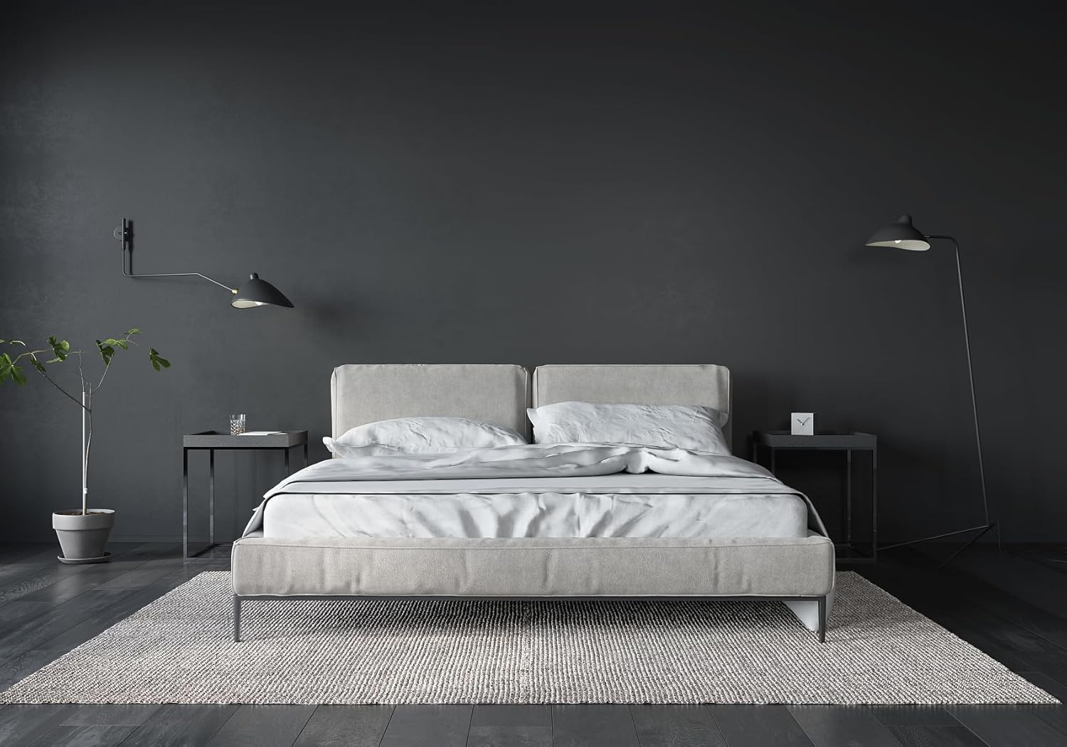 Oxdigi Matte Lead Grey Wallpaper Peel and Stick Contact Paper for Cabinets and Drawers Countertops Shelf Liner Wall Covering, Self Adhesive Decorative Waterproof Removable Thick Vinyl Roll 40X 200 Cm image number 3