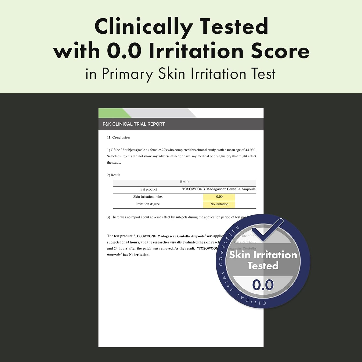 TOSOWOONG Madagascar Centella 86% Ampoule with 860,048Ppm Centella Asiatica, Soothing, Calming, Facial Serum for Face, for All Skin Types, Korean Skin Care, 100Ml, 3.38Fl.Oz. image number 3