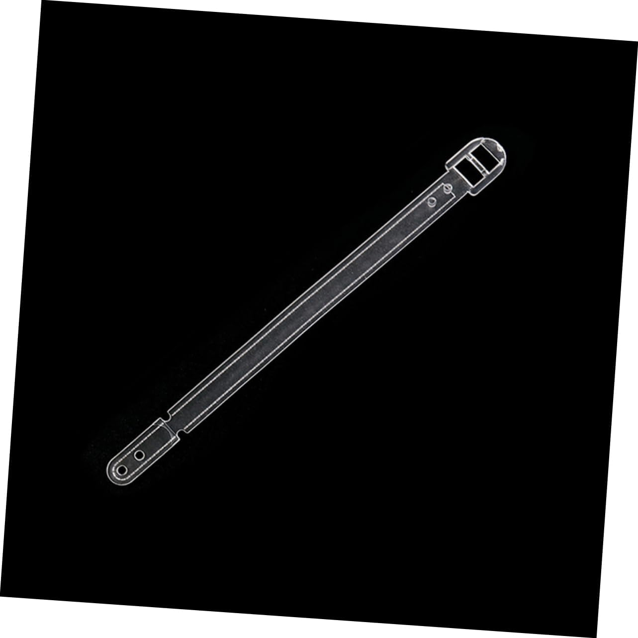 VERDANVERSE 100Pcs Clear Plastic Luggage Tag Loops Transparent Straps for Suitcases Bags Backpacks Multipurpose Travel Identification Accessories image number 5