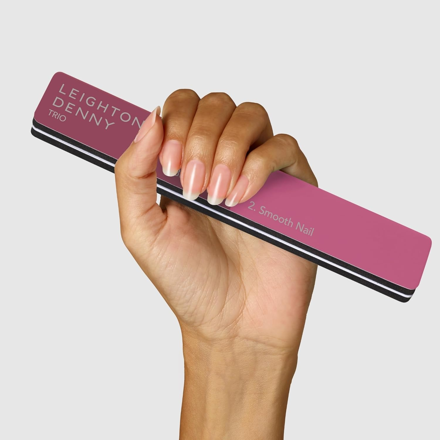 LEIGHTON DENNY Shape & Shine - Small Crystal Nail File & 3-In-1 Nail Buffer - Vegan image number 2