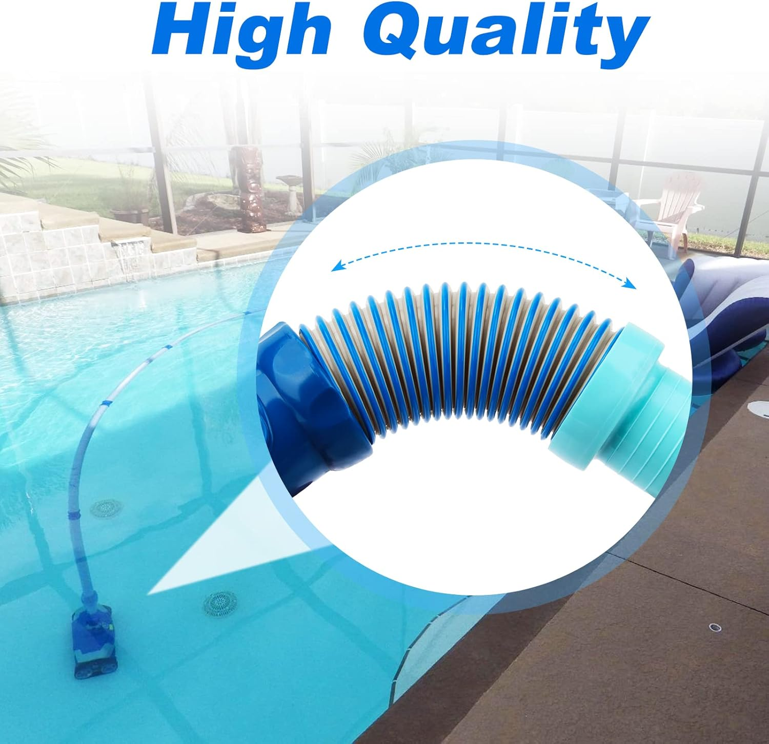 FELHOOD X77094 Pool Vacuum Hose Adapter Wimming for Zodiac Baracuda MX8 Cleaner Leaf Catcher Pool Cleaner Suction Fitting Adapter image number 4