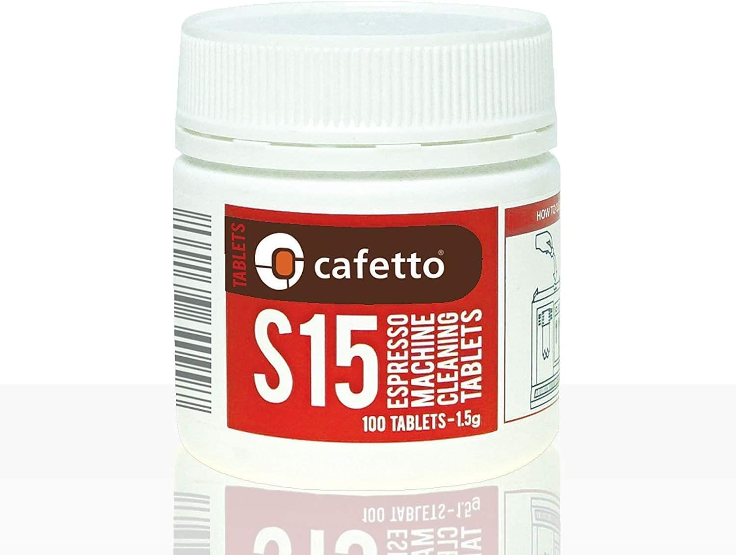Cafetto S15 Cleaning Tablets 100-Pieces X 1.5 G image number 1