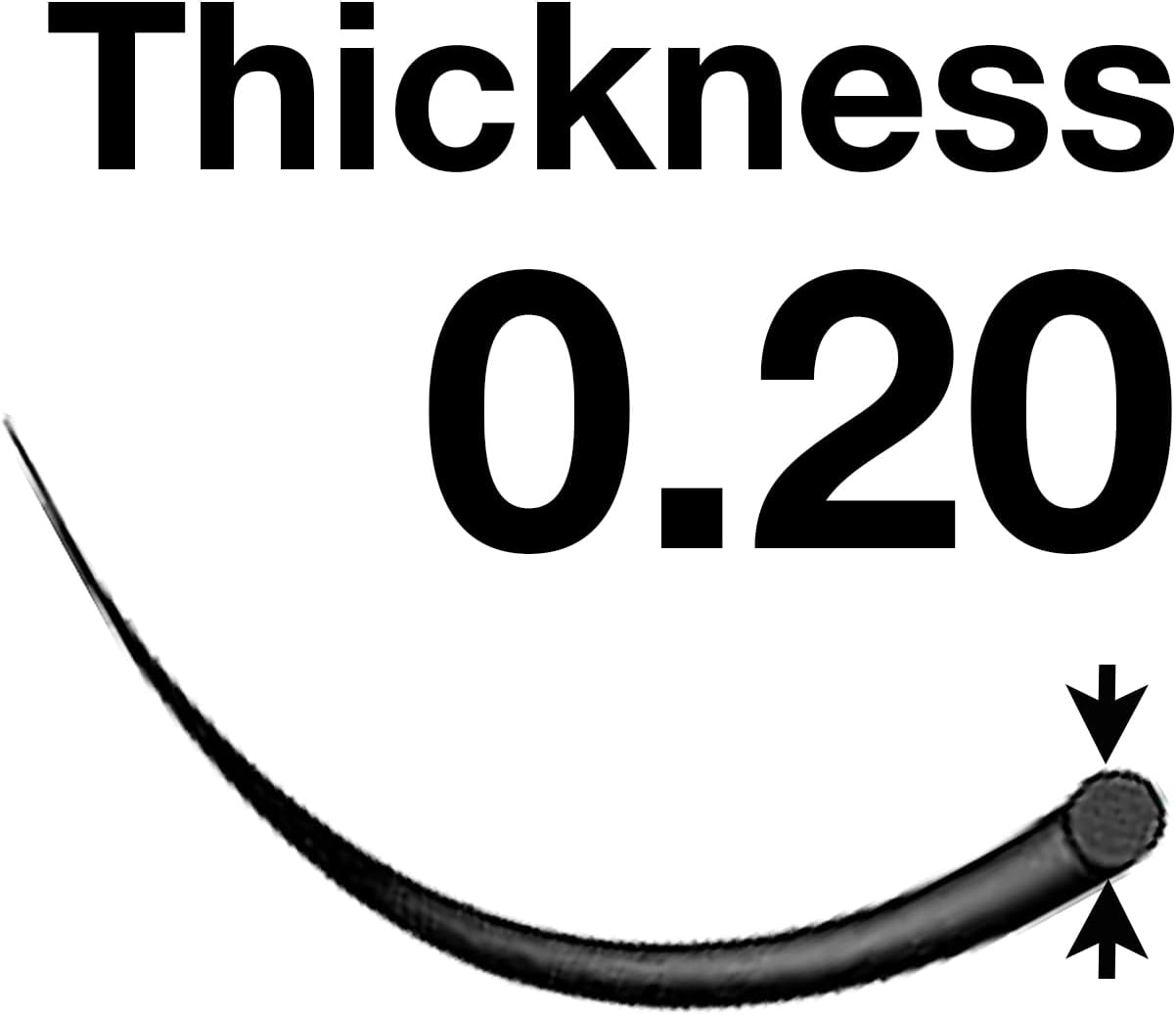 EMILYSTORES Eyelash Extensions 0.20Mm Thickness C Curl Length 8-14Mm Mixed Assorted Sizes Silk Mink Fake Eye Lashes in One Tray image number 3