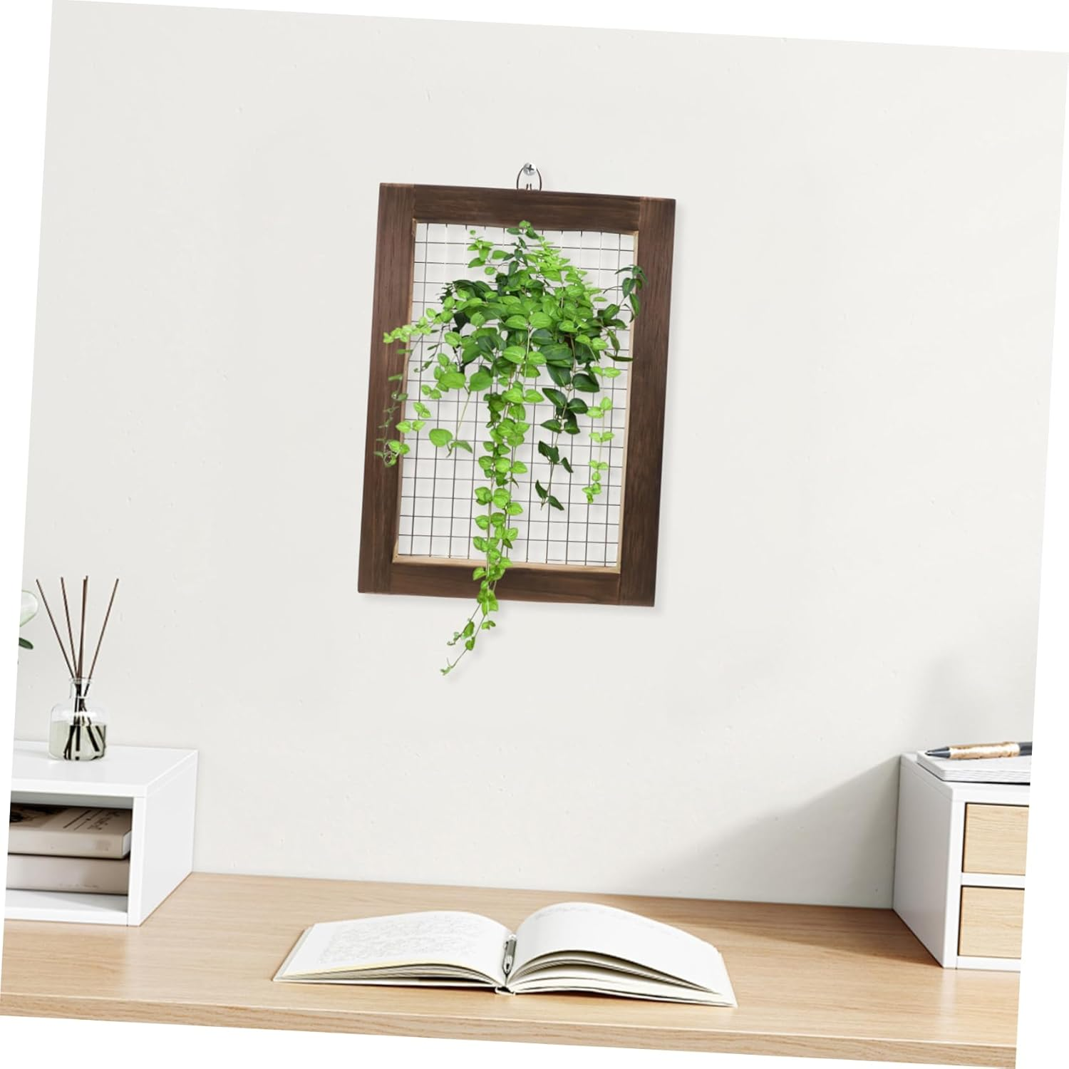 FONDOTIN Stainless Steel Soil Sifting Screen for Ferns Frame for Gardening Easy Planting and Maintenance Elegant Design for Indoor and Outdoor Use Natural Finish