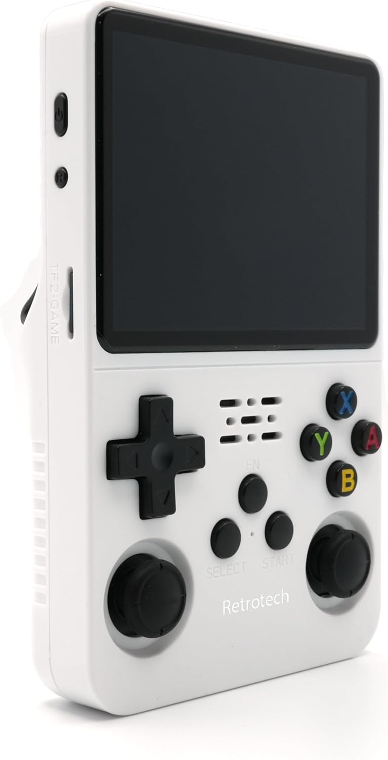 Retrotech R36S Handheld Video Game Console with Build-In 15000 Games (Black Transparent) image number 2