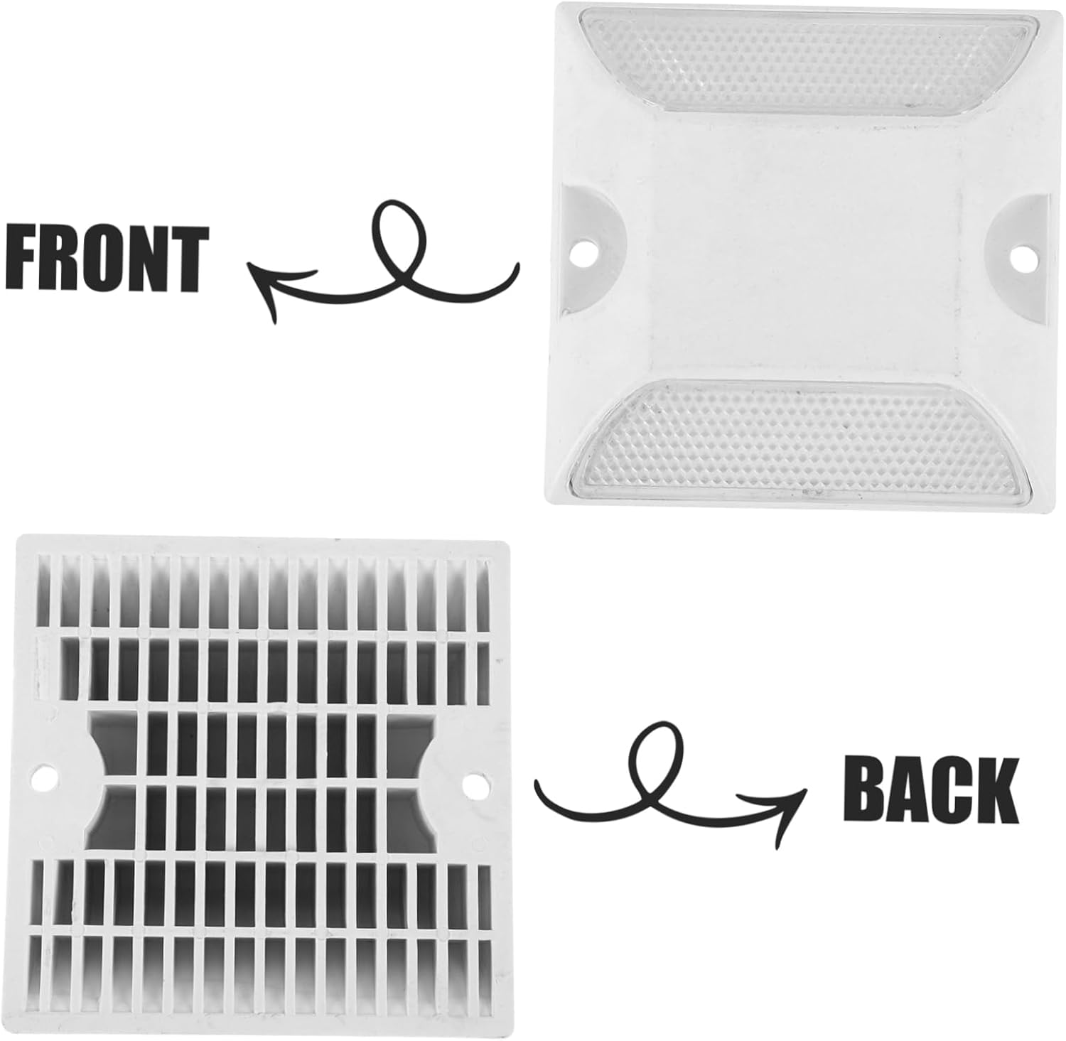 Aluminum Road Lights Reflective Driveway Markers Roadside Emergency Reflectors for Driveway Entrance Security Posts For image number 4