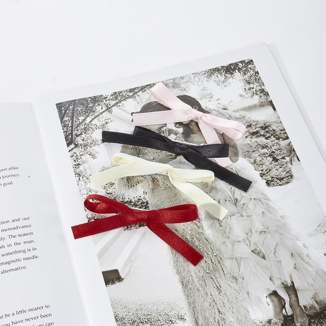 UTSAUTO 20 Pcs Silky Satin Bow Hair Clips, 4 Colors Metal Clips Mini Bowknot Hair Barrettes Ribbon Hair Accessories for Women Girls. - Mixed Color 2 image number 3