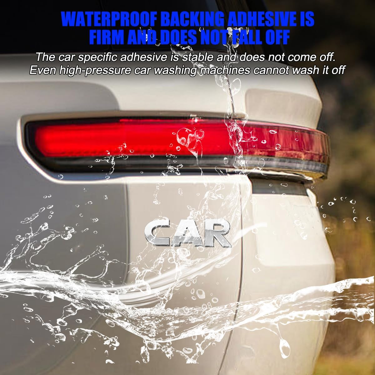 HZEL Car Letters Emblem, 40PCS 3D Number Symbol Vehicle Badge Decal, Weatherproof Adhesive Logo Automotive Side Rear Trunk Outdoor Wall Sticker Decor Accessories, Universal Fit image number 3