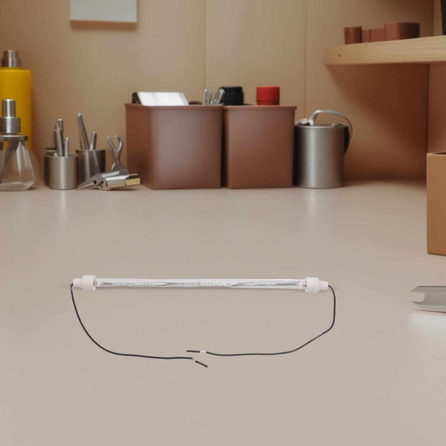 4Pcs Heat Lamp Tubes with Wire Quick Heating Oven and Chicken Coop Heater Replacement Parts Multipurpose Poultry Warming Accessories for Outdoor and Indoor Use image number 4