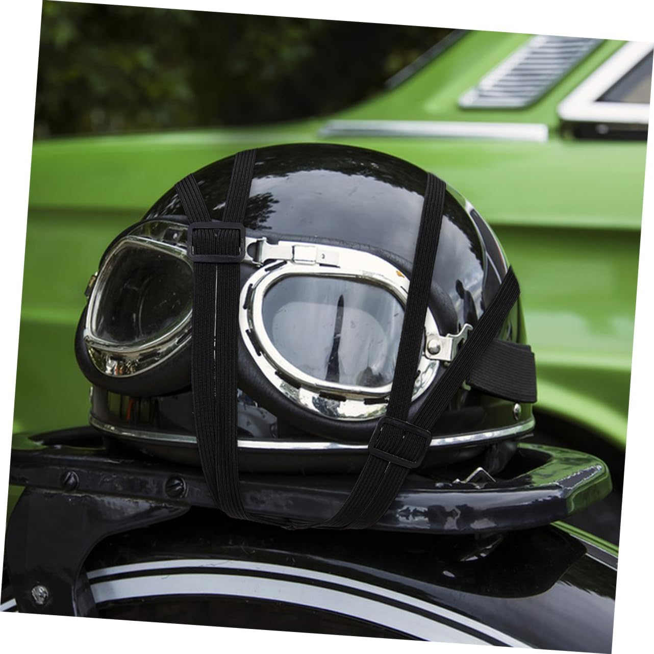 LIGHTAOTAO 2Pcs Luggage Rope Dual Hooks Bungee Cord for Motorcycle Bike Helmet Cargo