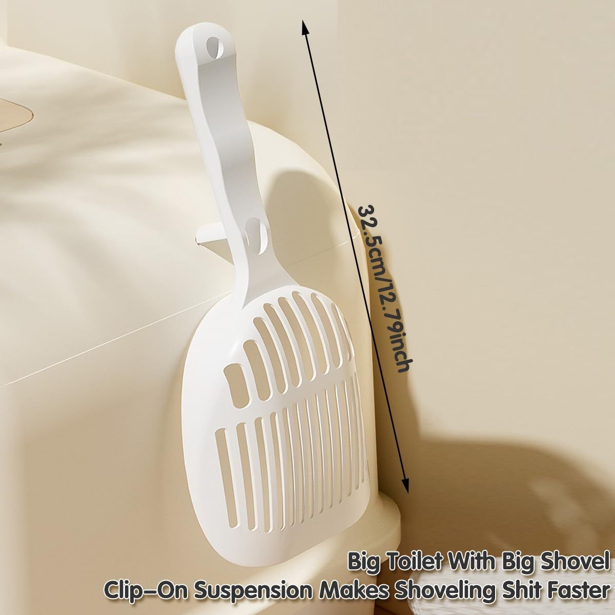 AIMALL 1Pc Fully Enclosed Cat Litter Box 24.4In with Drawer Design Extra Long Corridor Anti-Sand Odour Cat Toilet for Large Cats image number 3