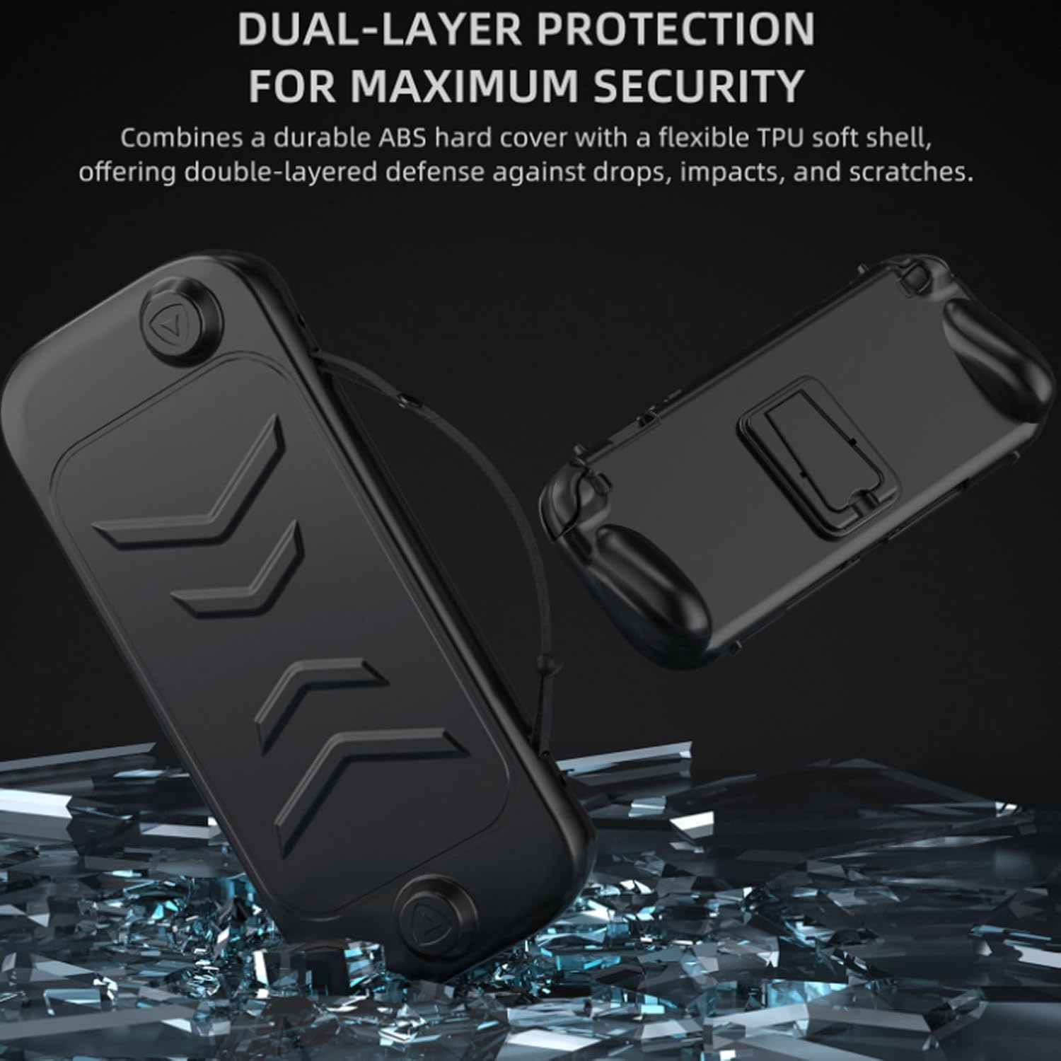 TPU Protective Case for All Inclusive Shockproof Non Slip anti Scratch Design Cover Protector with Detachable Cover Set with Bracket image number 6