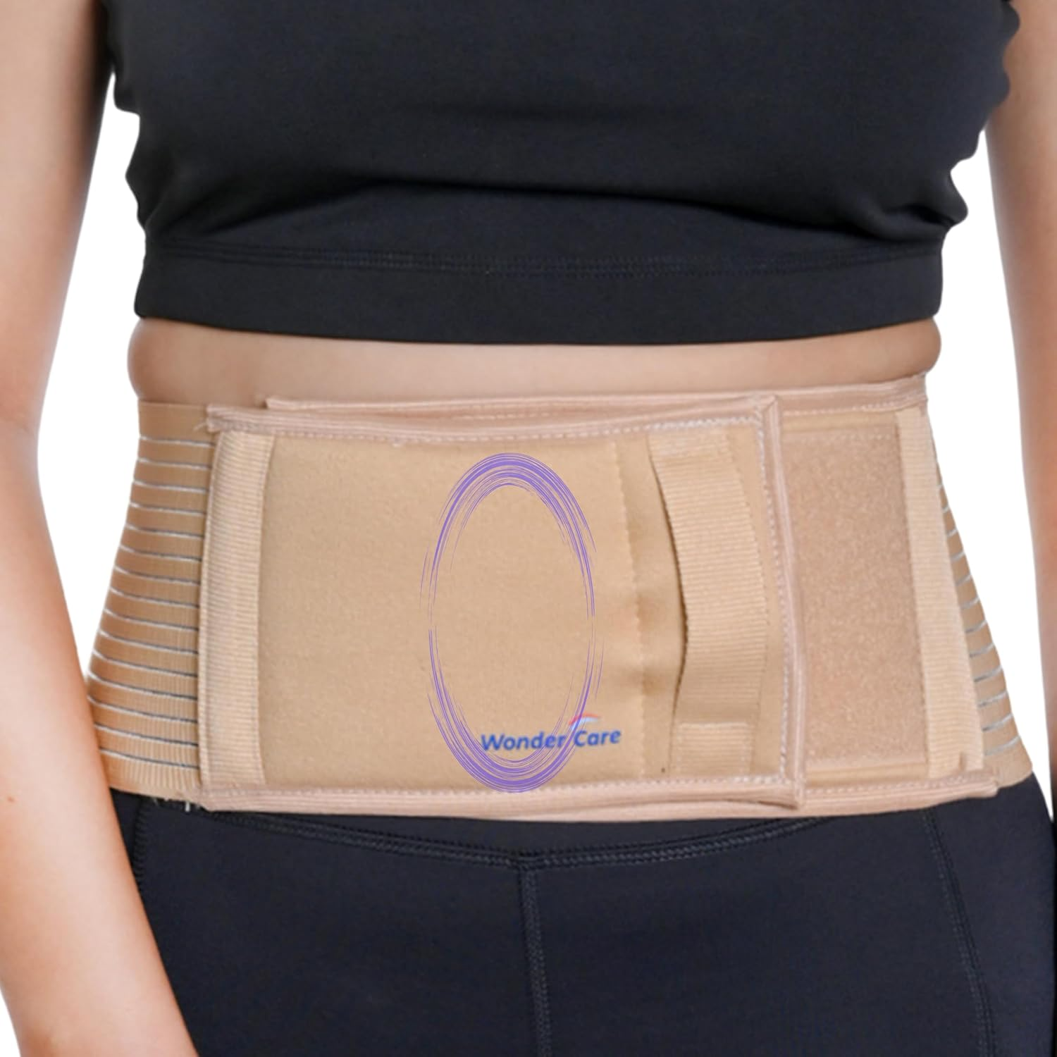 Wonder Care- Umbilical Hernia Support Belt Abdominal Binder for Belly Button Hernias or Navel Hernias, Hernia Pain Relief Brace (XXL) image number 5
