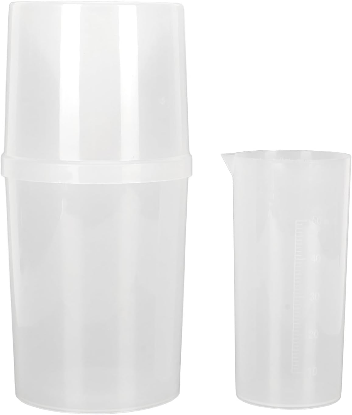 TOPINCN Professional Accurate Scale Measurement Transparent Plastic Rain Gauge Cylinder for Science Teaching 400Ml Use in Classroom or Extracurricular Field image number 5