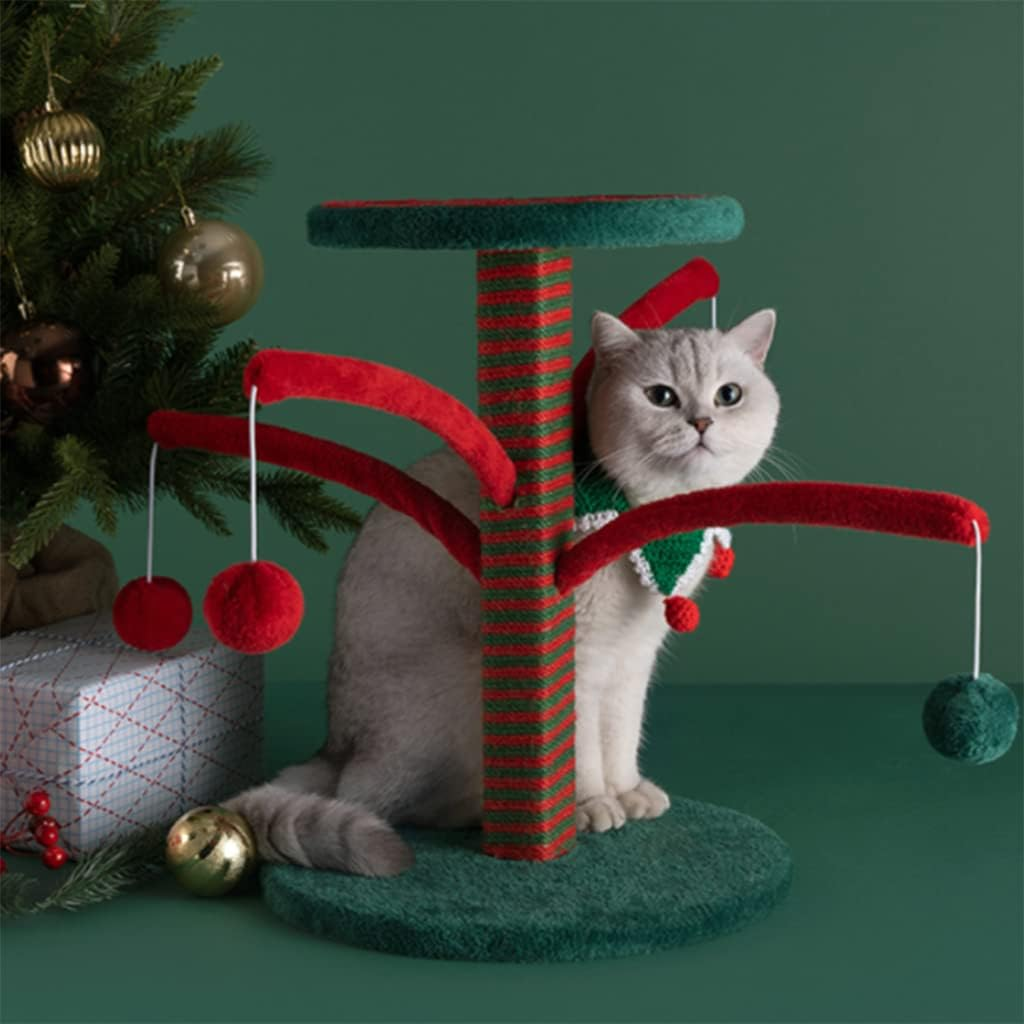 Creative Cat Tree, Comfortable Cat Furniture Plush Platform, Cat Tower with Scratching Posts for Play image number 1