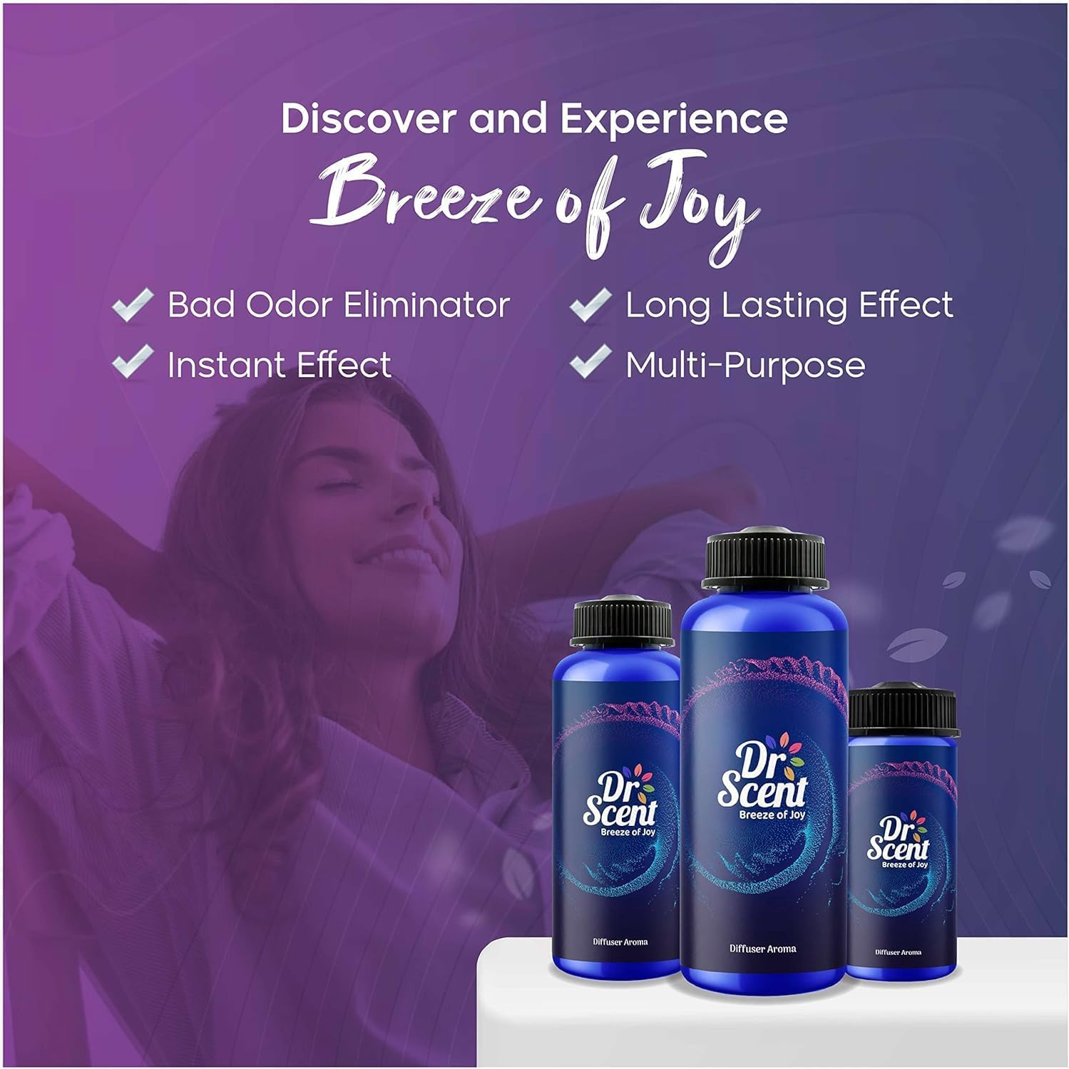 Dr Scent Breeze of Joy Diffuser Aroma Oil - Velvet Cedar, Citrus, and Cedarwood Fragrance - Address (170Ml) image number 3