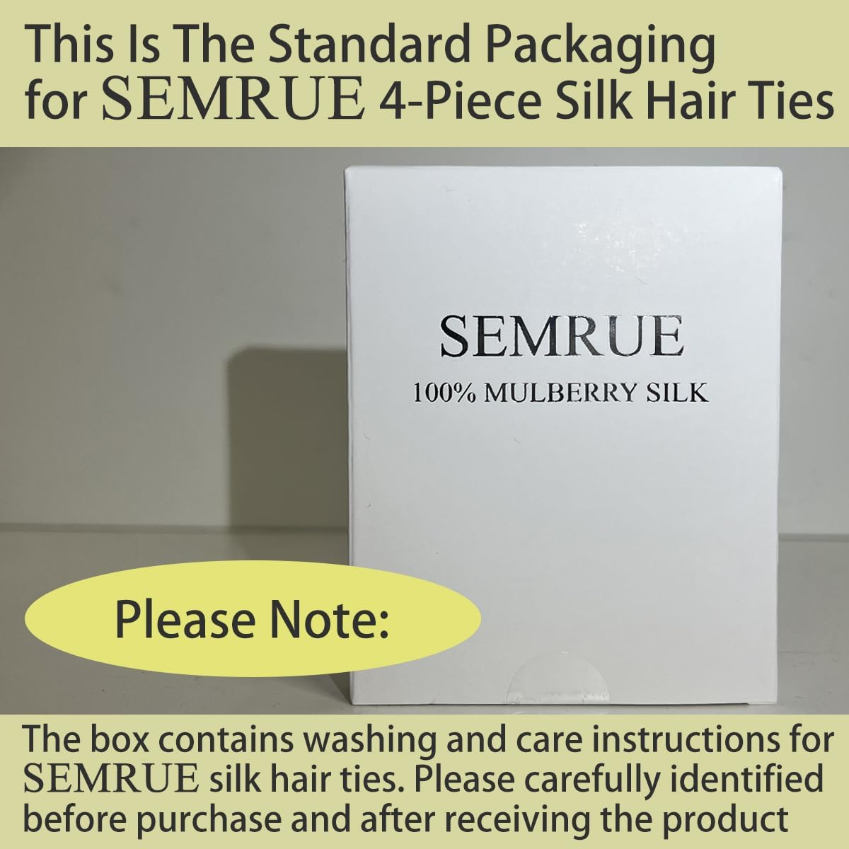 SEMRUE 22 Momme 100% Pure Mulberry Silk Scrunchies (4 PCS) - Small Hair Elastics and Ties for Women, Sleep Hair Care, No Damage, Black - 4Pcs(Black*2+Lotus Pink*2) image number 4