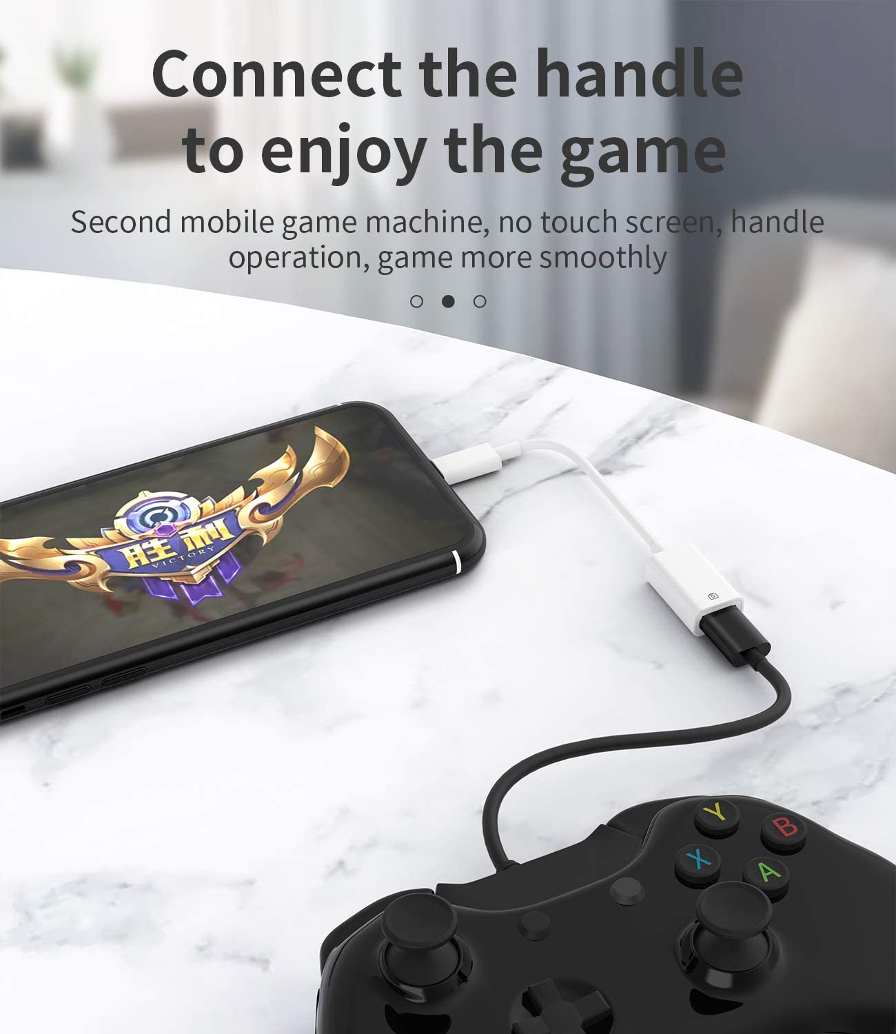 Lightning to USB Flash Adapter Iphone OTG Converter Dongle Camera Card Reader Keyboard Mouse Drive MIDI Hub Piano Data Sync Compatible with Apple 11 12 13 14 Pro Max Mini Xr X Xs Se 7 8 plus Ipad Air - Usb-C To Usb image number 3