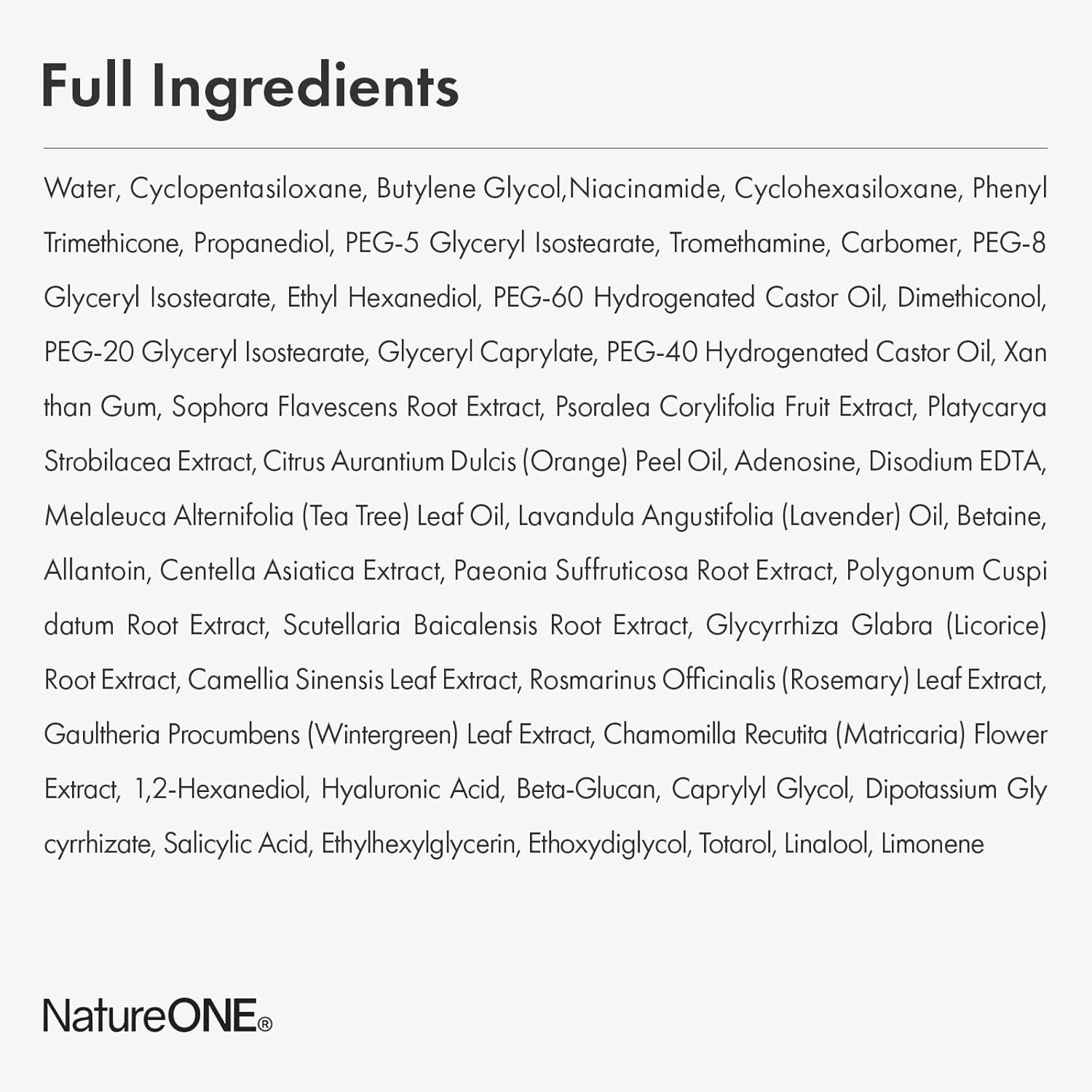 NATUREONE AC Kill Cream, BHA & Salicylic Acid Face Moisturizer, Niacinamide for Active Skin Repair, Tea Tree Oil for for Soothing Sensitive Skin, Acne Spot Treatment Korean Skincare, 30G, 1.05 Oz. image number 5