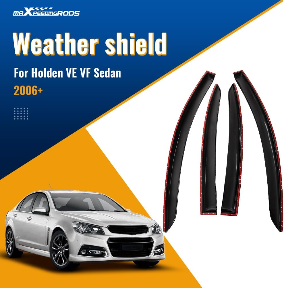Maxpeedingrods Weathershields Weather Shields for Holden Commodore VE VF Sedan, Window Visors Sun Wind Deflectors Car Accessories, 4 Pcs image number 6