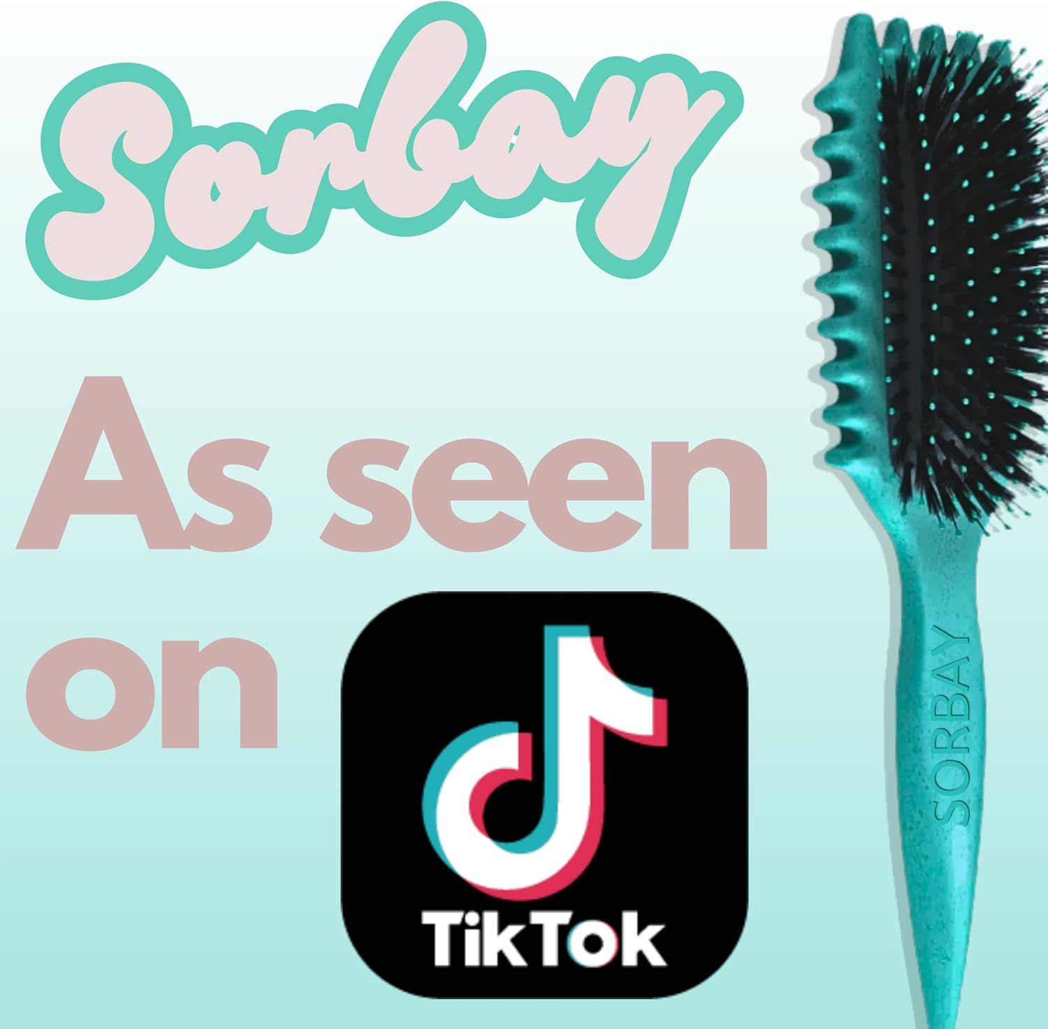 Sorbay Define Curls Brush for Curly Hair Products for Wavy Straight Bounce Curly Hair Brush Curling Comb Hairbrush Curl Define Brush Suitable for Women and Men (UK BRAND) image number 6