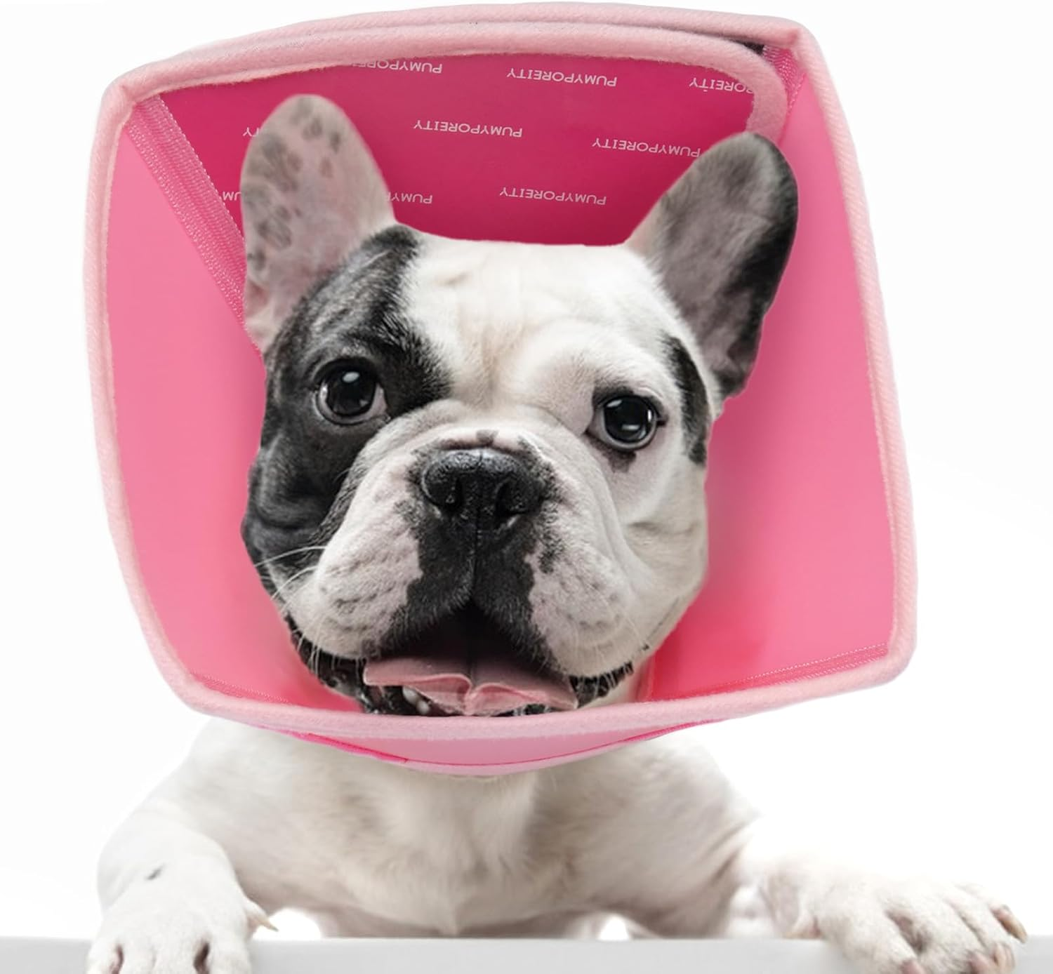 Dog Collar, Protective Collar, Cone Collars, Adjustable Recovery Collar, Breathable Pet Elizabethan Dog Collar, Lick Protection after Opening, Pink, S image number 1