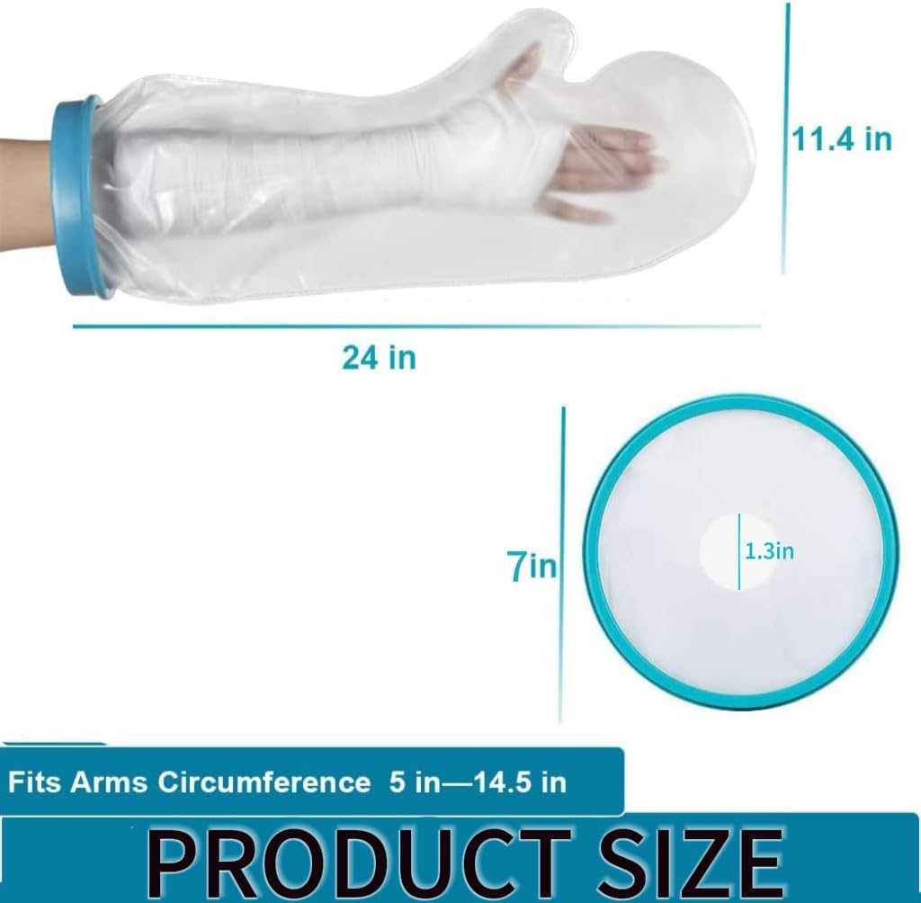 Waterproof Arm Cast Cover, Cast Cover, Bathing Guards, Arm Sling, Waterproof Hand Protector for Showering, Waterproof Arm Cover for Shower, Arm Shower Protector (General) image number 5