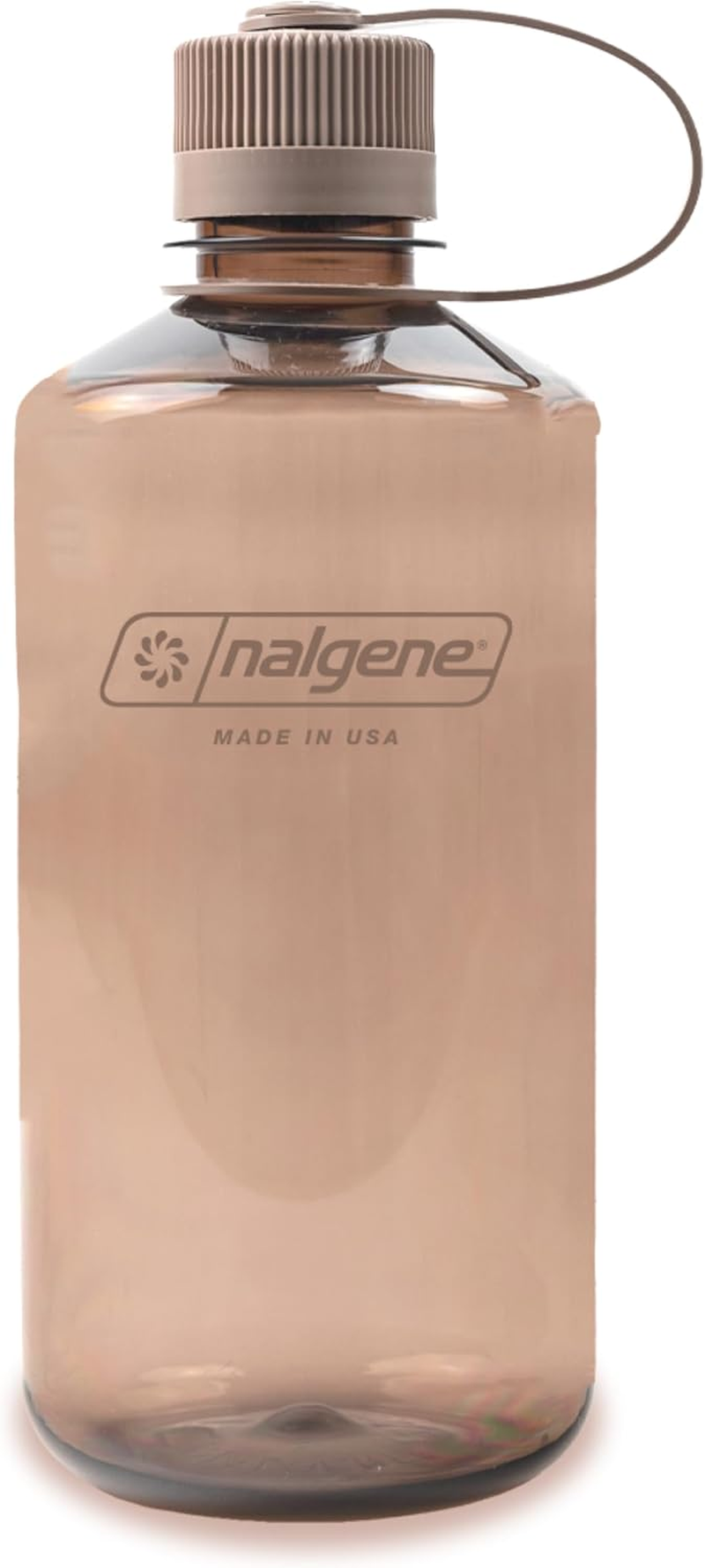 Nalgene Sustain Tritan Bpa-Free Water Bottle Made with Material Derived from 50% Plastic Waste, 32 OZ, Narrow Mouth, Cherry Blossom - Butter image number 4