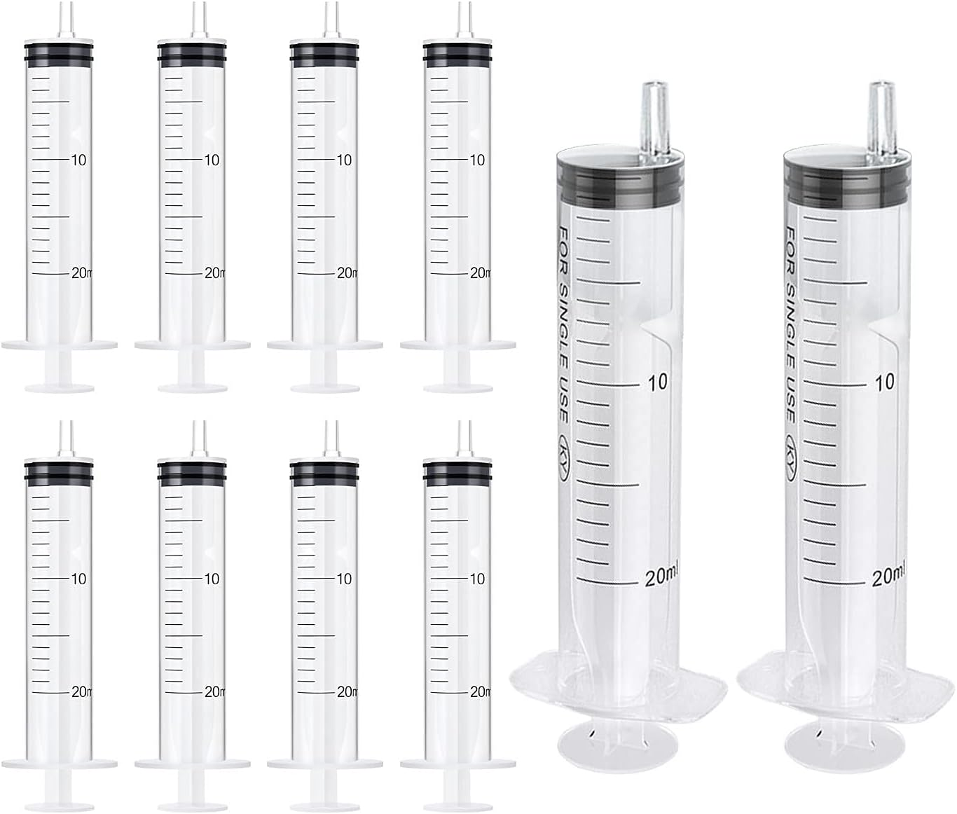 20Ml Syringe with Cap (10 Pcs)